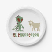 El Chupacabra Pappteller (Vorderseite)