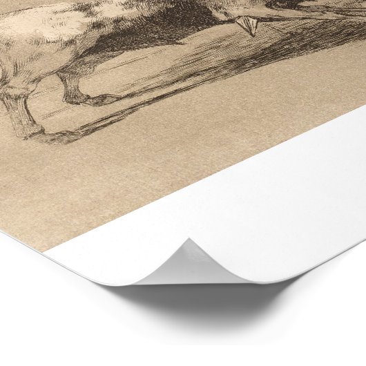 El Cid Campeador spricht ein weiteres Bull José Go Poster (Ecke)