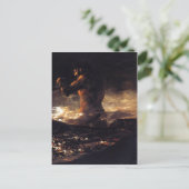 El coloso (1808-1812), Francisco de Goya. Öl auf c Postkarte (Stehend Vorderseite)