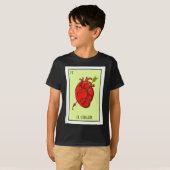 El Corazon Heart Mexican Lottery Loteria Card T-Shirt (Vorne ganz)