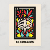 El Corazon Tarot im mexikanischen Stil Postkarte (Vorderseite)