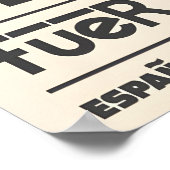 El Cotillo Surf Poster Travel Art with Wave (Ecke)