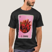 El Demonio Mexican Slang Lottery Bingo Cards T-Shirt (Vorderseite)