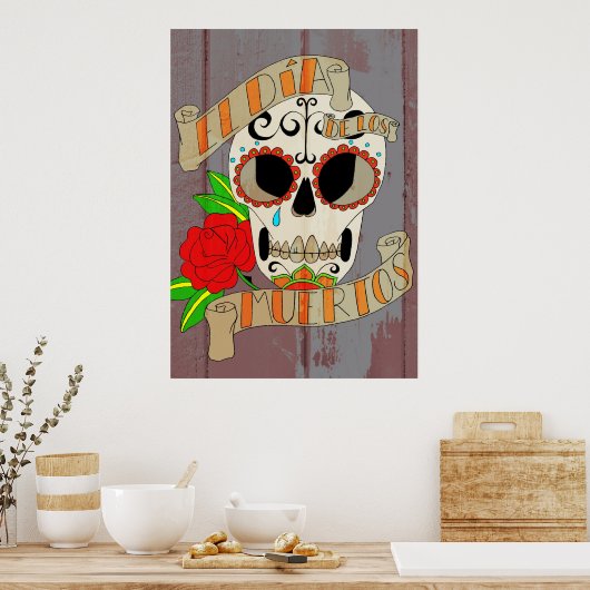 El Dia de los Muertos Poster (Küche)