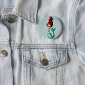 El Dia de Muertos Mermaid Button (Beispiel)