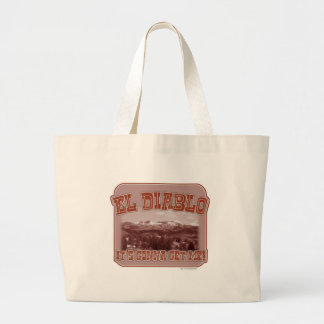 El Diablo Bay Area Mountain Fun Slogan Jumbo Stoffbeutel