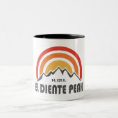 El Diente Peak Zweifarbige Tasse (Mittel)