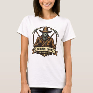 El Dorado Landkreis Gold Country - Bandit Abzeiche T-Shirt