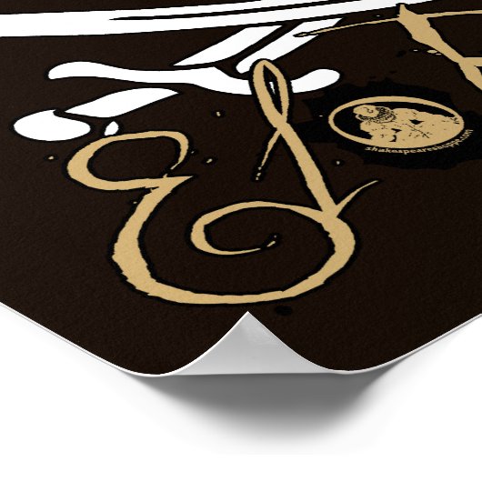 El Draque Pirate Insignia Poster (Ecke)