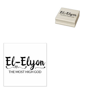 El-Elyon Hebräische Namen Gottes Typografie Gummistempel