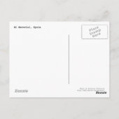 El Escorial, Spanien Postkarte (Rückseite)