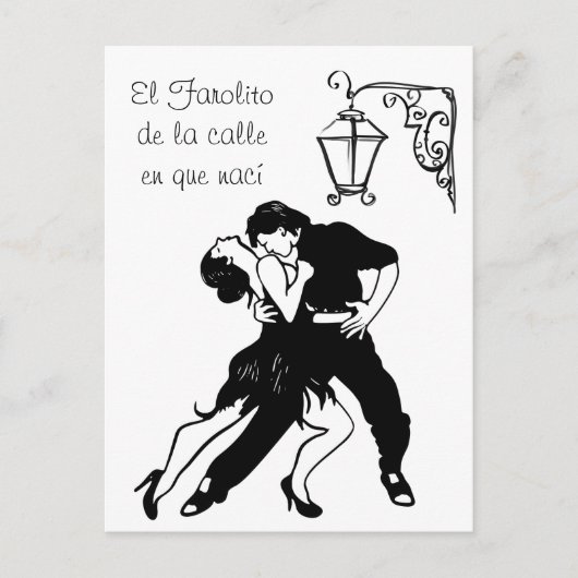 El Farolito Tango Postkarte (Vorderseite)