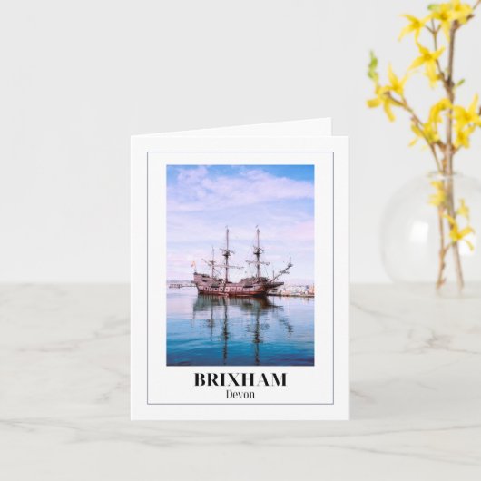 El Galeon, Brixham Harbour, Devon Karte (Gelbe Blume)