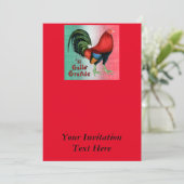 El Gallo Grande Einladung (Stehend Vorderseite)