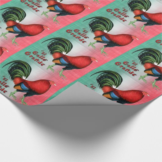 El Gallo Grande Geschenkpapier (Ecke)