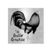 El Gallo Grande Gummistempel (Prägung)
