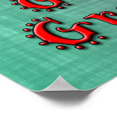 El Gallo Grande Poster (Ecke)