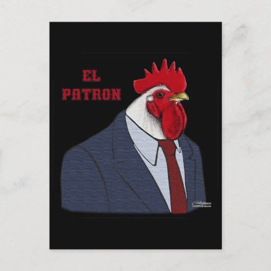 El Gallo Patron Postkarte (Vorderseite)