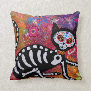 EL GATO CAT DIA DE LOS MUERTOS PILLOW KISSEN
