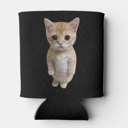 El Gato Cat Meme Doppelseitenschwarz Dosenkühler (Rückseite)