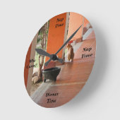 El Gato Clock Small Round Runde Wanduhr (Winkel)