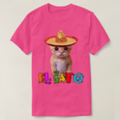El Gato Meme Mexican Cat Latino Munchkin Kitty Cin T-Shirt (Design vorne)