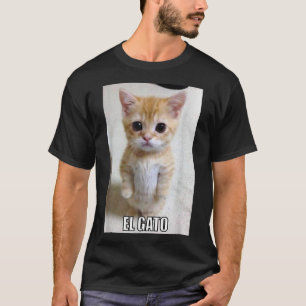 El Gato Meme Sad Cying Cat Munchkin Kitty Meme T-Shirt