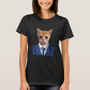 El Gato Meme Tragen eines Anzugs Niedlich Sad Cat  T-Shirt