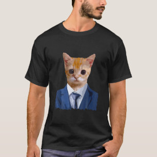 El Gato Meme Tragen eines Anzugs Niedlich Sad Cat  T-Shirt