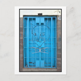 El Gato Negro Door, Cusco, Peru Postkarte