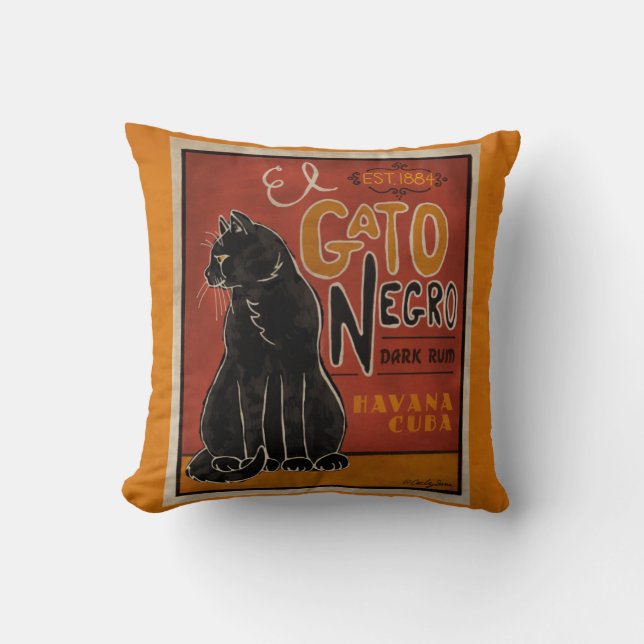 El Gato Negro Kissen (Vorderseite)