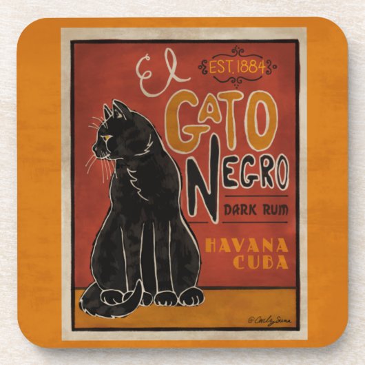 El Gato Negro Untersetzer (Vorderseite)
