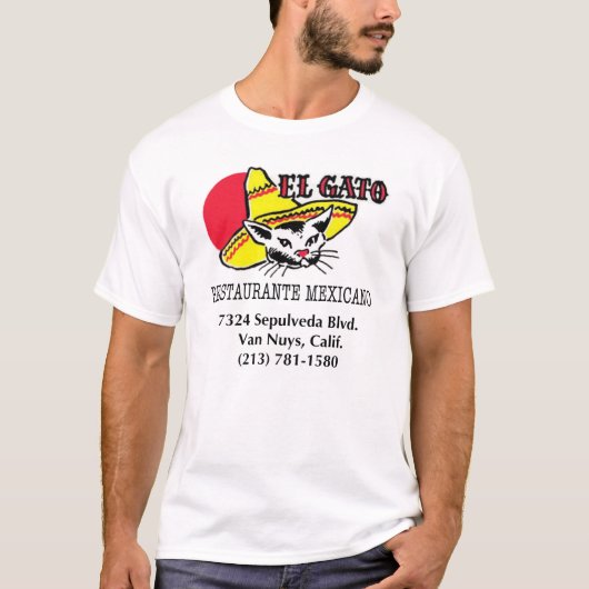 EL Gato Restaurante Mexicano T-Shirt (Vorderseite)