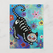 EL GATO STRETCHING POSTKARTE (Vorderseite)