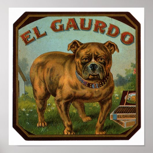El Gaurdo Cigar Label Poster (Vorne)