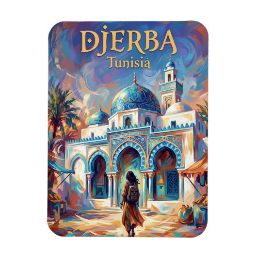 El-Ghriba-Synagoge Tunesien Magnet (Vertikal)