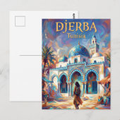 El-Ghriba-Synagoge Tunesien Postkarte (Vorne/Hinten)