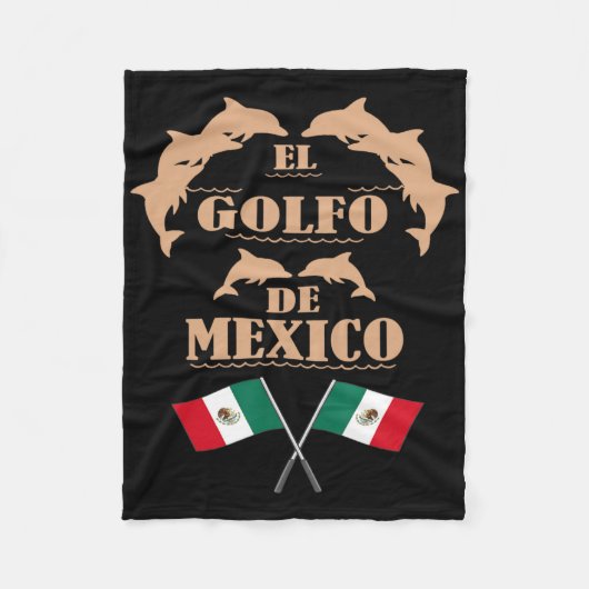 El Golfo de México Dolphin Golf von Mexiko 1 Fleecedecke (Vorderseite)