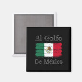 El Golfo De Mexico Dolphin Magnet (Vorderseite/Rückseite)