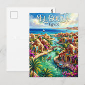 El Gouna Ägypten Postkarte (Vorne/Hinten)