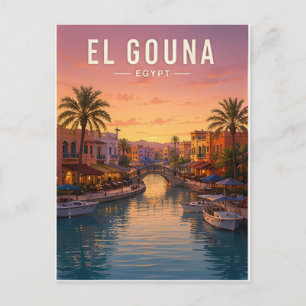 El Gouna Ägypten Rotes Meer Lagune Küste Reise Postkarte