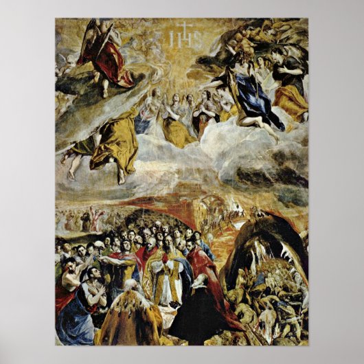 El Greco - Allegorie über den Sieg in Lepanto Poster (Vorne)
