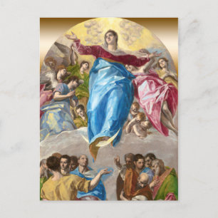 El Greco Annahme der Jungfrau Altar Postkarte