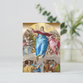 El Greco Annahme der Jungfrau Altar Postkarte (Stehend Vorderseite)