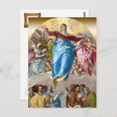 El Greco Annahme der Jungfrau Altar Postkarte (Vorne/Hinten)