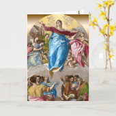 El Greco Annahme der Jungfrau Artwork Karte (Gelbe Blume)