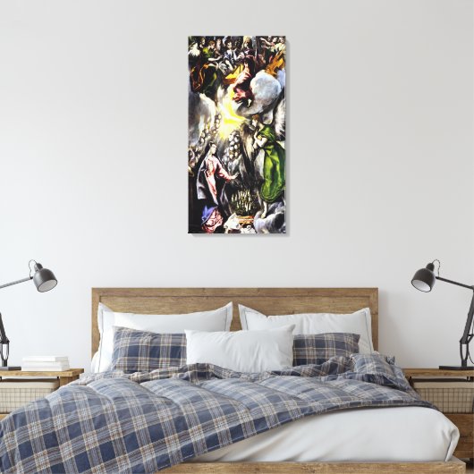 El Greco Annunciation Jungfrau Mary Leinwand Wrap (Insitu (Schlafzimmer))