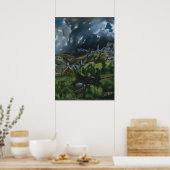 EL GRECO - Ansicht von Toledo 1596 Poster (Küche)