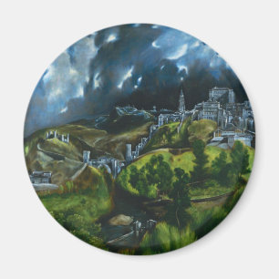 El Greco-Ansicht von Toledo-Magneten Magnet