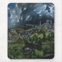 El Greco Ansicht von Toledo Mousepad